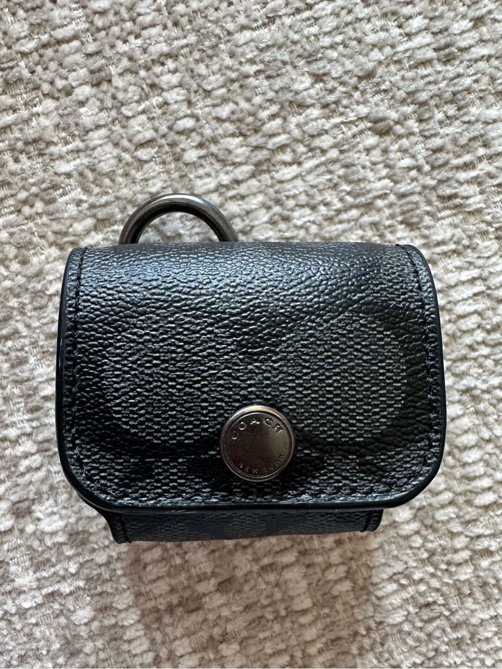 Coach Signature Mini Keychain Case 🖤